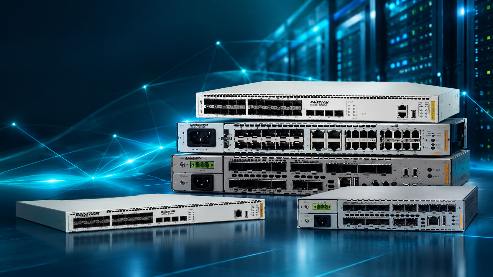 Linha de switches Raisecom distribuída pela Venko Networks